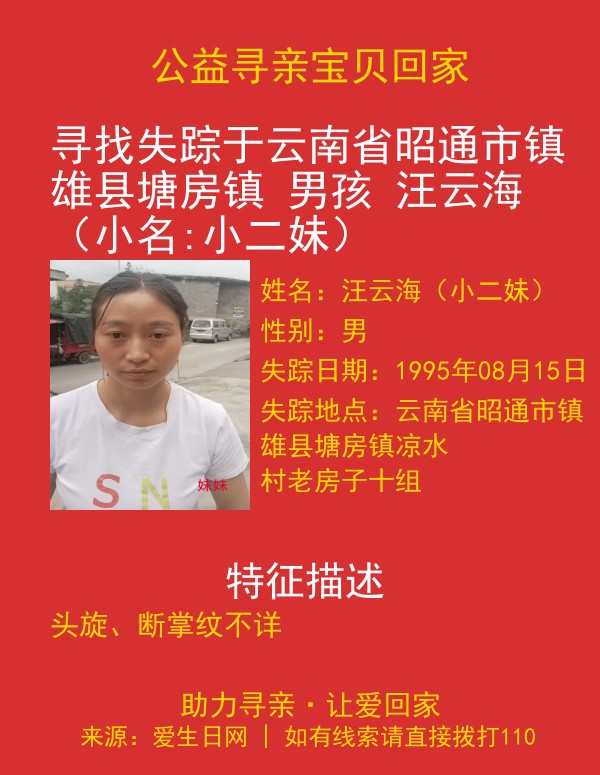 寻亲海报