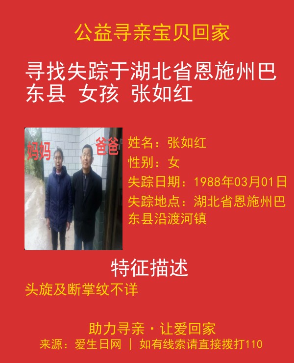 寻亲海报