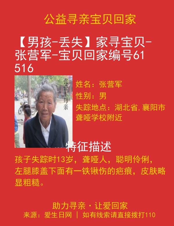寻亲海报