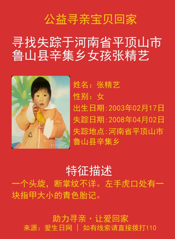 寻亲海报